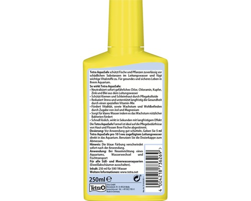 Tetra AquaSafe Wasseraufbereiter, 250 Milliliter Flasche