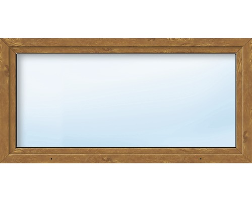 Kunststofffenster 1-flg. ARON Basic weiß/golden oak 1000x750 mm DIN Rechts