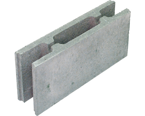 Betonschalungsstein grau 50 x 11,5 x 25 cm (Palette = 85 Vollsteine + 5 Endsteine)