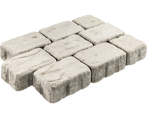 Mehrere Betonpflastersteine für den Garten- und Landschaftsbau