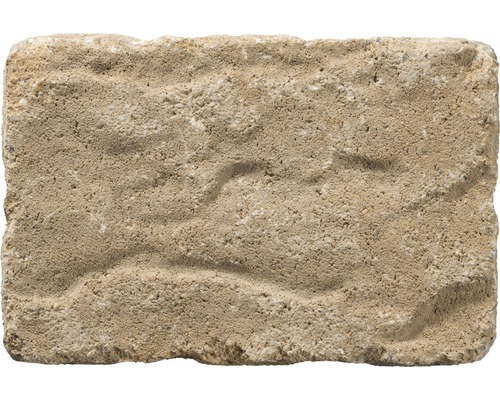 Einzelner Pflasterstein mit rauer Oberfläche