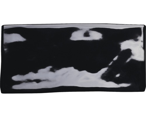 Steingut Metro-Fliese Loft 7,5 x 15 x 0,8 cm schwarz glänzend-0