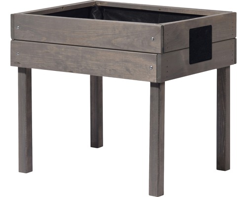 Hochbeet aus Holz mit Pflanzfolie