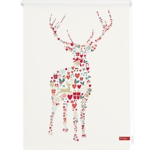 Rollo mit Hirschmotiv aus weihnachtlichen Symbolen