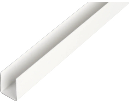 U-Profil PVC weiß 21x10x1 mm, 2 m U-Profil PVC weiß 21x10x1 mm, 2 m