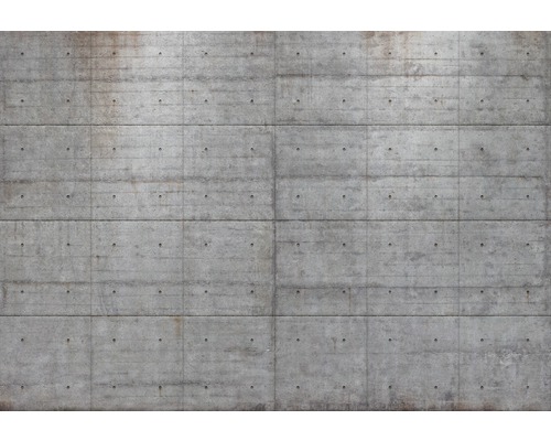Fototapete Papier 8-938 VOL 15 Concrete Blocks 8-tlg. 368 x 254 cm Betonwand mit horizontalen und vertikalen Fugen