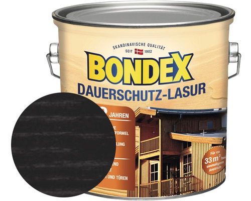 Dose Bondex Dauerschutz-Lasur mit Farbbeispiel