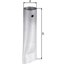 Bodenhülse für Bodenschieber, zum Einbetonieren ⌀ 33 mm, Tiefe 150 mm