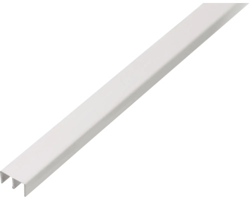 Führungsschienenprofil oben PVC weiß 6,5 mm, 2 m-0