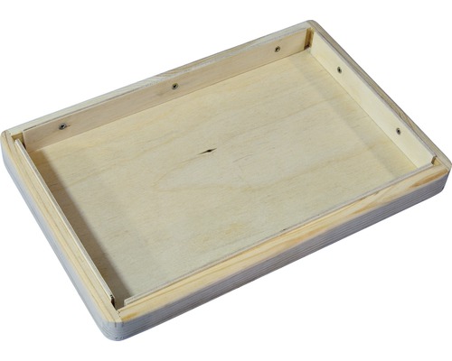 Holztablett mit Schrauben