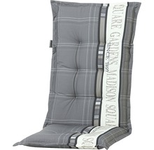 Auflage für Hochlehner Madison 50 x 123 cm Baumwolle-Polyester grau-creme