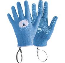 Blaue Kinderhandschuhe mit Tiermotiv