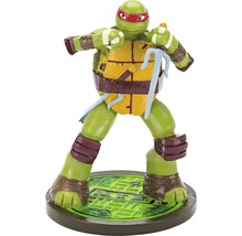 Teenage Mutant Ninja Turtle Raphael Figur auf Kanaldeckel Sockel