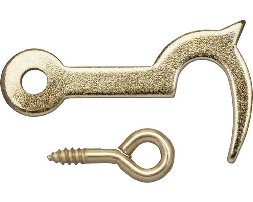 Klavierhaken mit Ösen und Schrauben 30x17x1,4 mm, 4 St. Fensterhaken mit Öse und Schraube