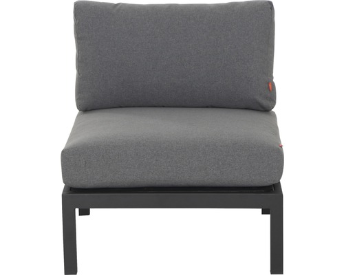 Gartenlounge Sessel mit Kissen auf Metallrahmen