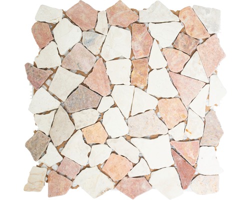 Bruchmosaik MOS. CIOT/1513 30,5x30,5 cm beige/cotto Mosaikfliese aus Naturstein