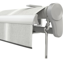 SOLUNA Gelenkarmmarkise Trend 2,5x2 Stoff Dessin D418 Gestell Silber eloxiert inkl. Kurbel-thumb-2