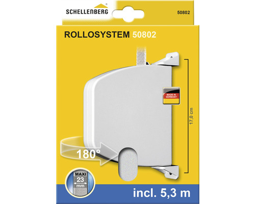 Schellenberg Rollosystem 50802 inklusive 5,3 Meter Rollladengurt