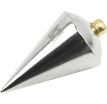 Lotgewicht aus Metall mit Messingaufsatz