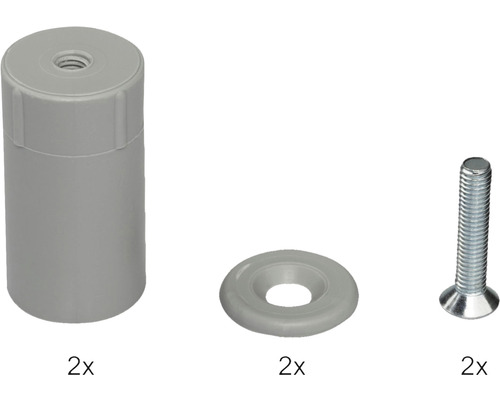 Türpuffer Set mit Schrauben und Unterlegscheiben