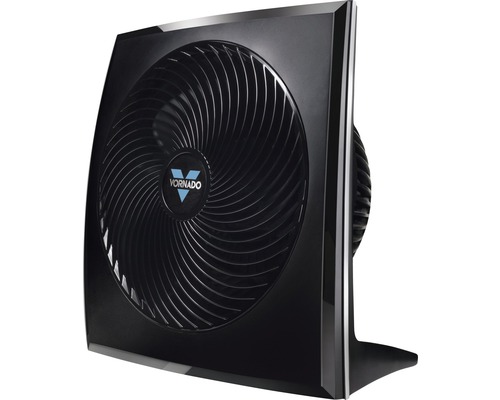 Schwarzer Vornado Ventilator zur Luftzirkulation