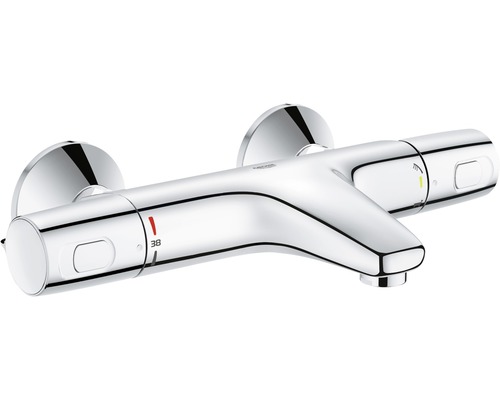 Grohe Quickfix Badewannenarmatur mit Thermostat PRECISION TREND chrom 34227002 Wandmontierte Badarmatur mit Thermostat