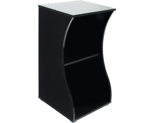 Aquarium Unterschrank Fluval Flex 57 l 41,5 x 42 x 77 cm schwarz Schwarzes Regal mit zwei Fächern
