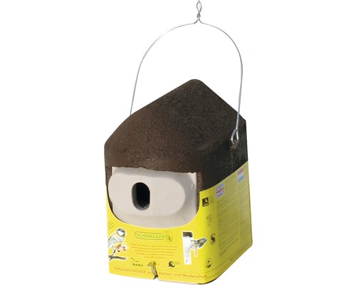 Vogelhaus mit Aufhängung zum Schutz vor Katzen und Mardern