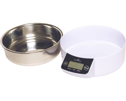 Elektronische Hundenapf-Waage mit Edelstahlnapf