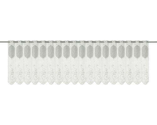 Scheibengardine Lamellen Romantik weiß 45x160 cm