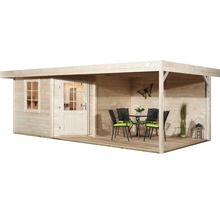 Saunahaus Weka Salo B inkl.7,5 kW Ofen u.digitaler Steuerung mit Holztüre und Isolierglas wärmegedämmt