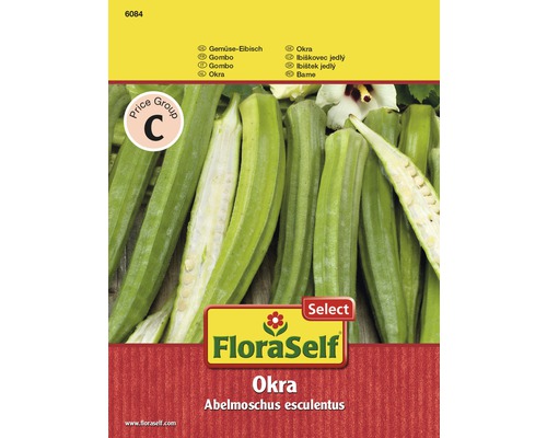 Gemüse-Eibisch 'Okra' FloraSelf Select samenfestes Saatgut Gemüsesamen