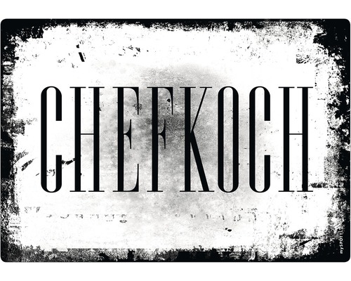 Küchenrückwand mySPOTTI pop Chefkoch 59x41 cm Chefkoch Schriftzug
