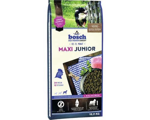 Hundefutter trocken bosch Maxi Junior 15 kg Bosch High Premium Concept Maxi Junior Hundefutter, 15 Kilogramm