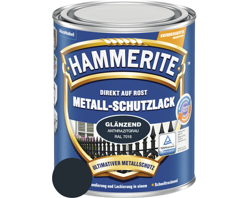 HAMMERITE Metallschutzlack glänzend anthrazitgrau 750 ml