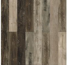 Mehrfarbiger Vinylboden in Holzoptik
