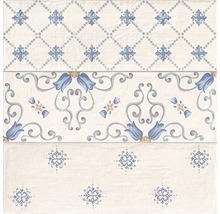 Feinsteinzeug Dekorfliese Brick Flor almond 33,15 x 33,15 cm