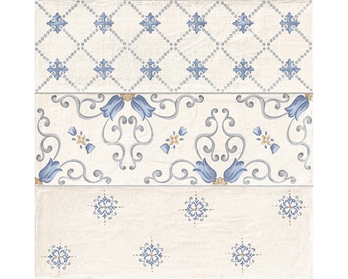Feinsteinzeug Dekorfliese Brick Flor almond 33,15 x 33,15 cm Feinsteinzeug Dekorfliese Brick Flor almond 33,15 x 33,15 cm