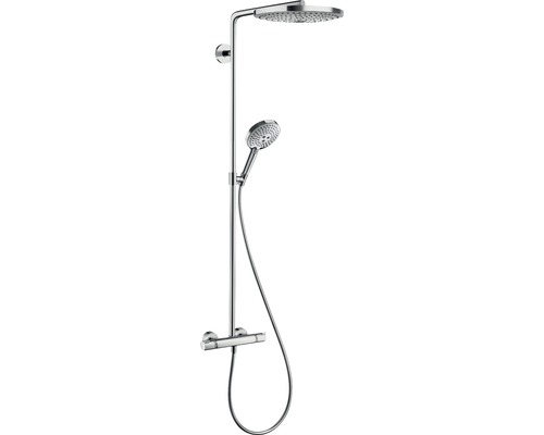 Duschsäule inkl. Thermostat hansgrohe Raindance Select S Showerpipe 300 2jet chrom glänzend 27133000