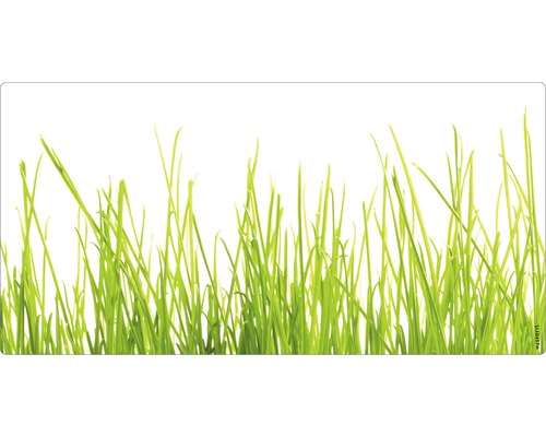 Badrückwand mySPOTTI aqua Gras 90x45 cm Illustration von Rasen