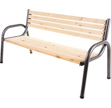 Gartenbank Park Kiefer 2-Sitzer anthrazit