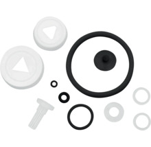 Set verschiedener Dichtungen und Ventile