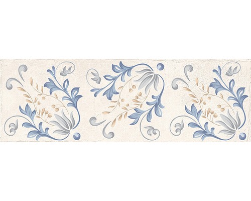 Fliesenbordüre mit floralem Muster