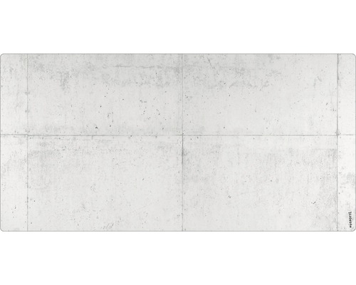 Badrückwand mySPOTTI aqua Betonwand 90x45 cm MySpotTile Fliesendekor Betonoptik