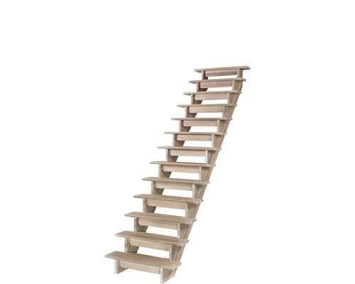 Holztreppe mit Stufen