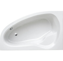 Asymmetrische Badewanne aus Sanitäracryl, Aufsicht