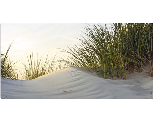 Badrückwand mySPOTTI aqua Dune 90x45 cm Düne mit Strandhafer im Sand