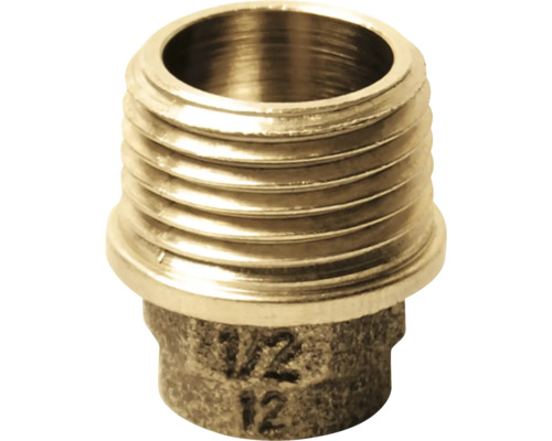 Übergangsnippel 1/2"AGx12mm rotguß 10 Stück Rotguss Messing Gewindenippel mit der Kennzeichnung 1/2
