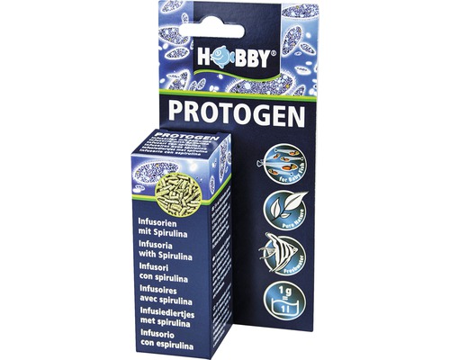 Infusorien mit Spirulina HOBBY Protogen 20 ml Hobby Protogen Aufzuchtfutter für Fischbrut mit Spirulina