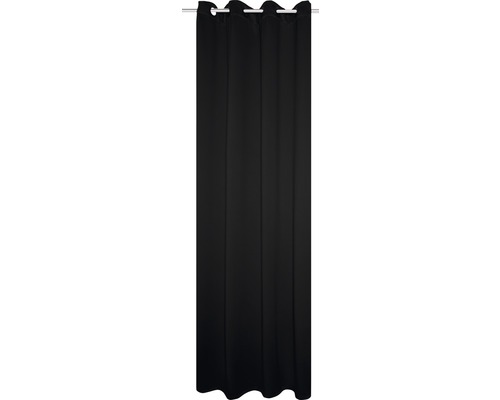 Ösenschal Thermo-Verdunkelungsvorhang schwarz 135x245 cm